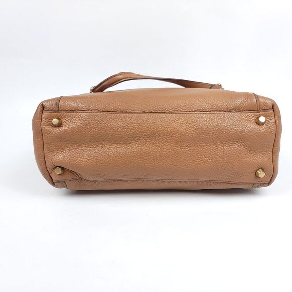 Coach F87775 Pebble Leather Ava Chain Tote Bag Shoulder Purse Tan Brown Chain - Picture 5 of 12